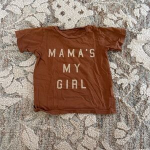 Brown/Orange Kids Shirt - Mama's My Girl